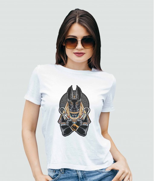 Дамска тениска с щампа Арт Egyptian Anubis